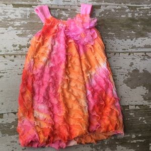 Cachcach colorful ruffle dress